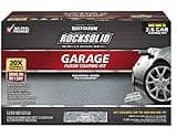 Rust-Oleum 293513 RockSolid Polycuramine Garage Floor Coating, 2.5 Car Kit, 180 fl oz, High Gloss Gray
