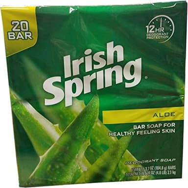 Irish Spring Aloe bar Soap (20/3.75 Oz Net Wt 74 Oz), () (4342599982)