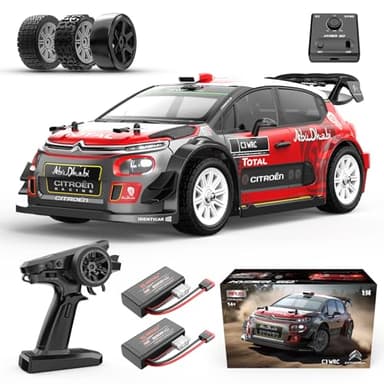 MJX Hyper GO 14303 1/14 Citroen C3 Fast RC Cars for Adults, Max 40mph Brushless RC Drift Car with Gyro, 4WD RTR High Speed RC Rally Car, 2 of 2000 mAh Drifting RC Remote Control Car for Adult