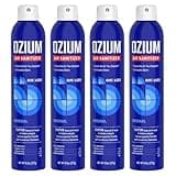 Ozium® 8 Oz. Air Sanitizer & Odor Eliminator for Homes, Cars, Offices and More, Original Scent - 4 Pack | Reduces Airborne Bacteria Eliminates Smoke & Malodors