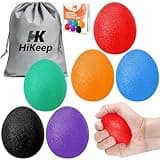 HiKeep Stress Balls for Adults (6 Pack), Grip Strength Trainer, Hand Strengthening Devices, Hand Exercisers for Strength, Exercise Balls Physical Therapy, Wrist Finger Strengthener, Forearm Exerciser