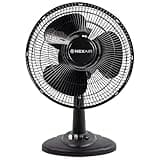 NEXAIR 12 in Oscillating Table Fan 3 Speeds, with 180° Adjustable Tilt and Convenient Push Button Controls, Desk Fan Ideal for Home, Bedroom, Dorm & Office