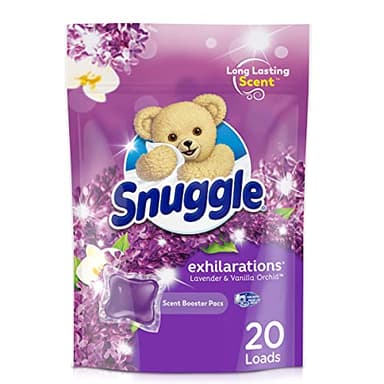 Snuggle Exhilarations in Wash Laundry Scent Booster Pacs, Lavender & Vanilla Orchid, 20 Count