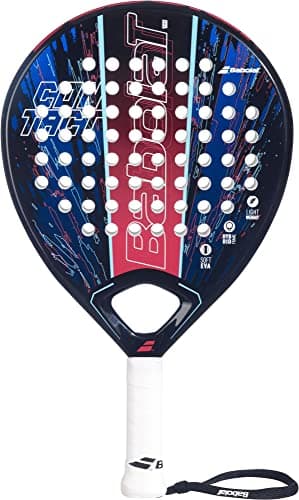 Babolat Contact Easy-to-Play Padel Racket, Blue/Navy/Red