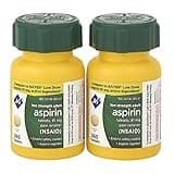 Member's Mark Sam's West Low Strength Adults Enteric Safety Coated Aspirin Regimen Tablets Pain Reliever NSAID, 81 mg, 2 Bottles, 730 Tablets