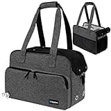 PetAmi Small Dog Purse Carrier, Soft-Sided Pet Carrier Bag with Pockets, Portable Puppy Cat Travel Handbag Tote, Airline Approved Breathable Mesh, Poop Bag Dispenser, Sherpa Bed, Max 18 lbs, Dark Gray