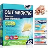 Quit Smoking Patches Step 1 2 3 Stop Smoking Aid, 21mg, 14mg, 7mg, Transdermal System Patch, Quit Smoking Stickers, 60 Count, Easy and Effective to Help Control Smoking Cravings That Work