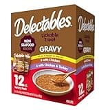Hartz Delectables Gravy Non-Seafood Lickable Wet Cat Treat & Food Topper, Chicken Flavor Variety, 12 Pack, 1.40 Ounce (Pack of 12)