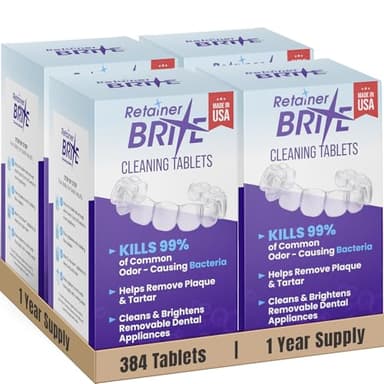 Retainer Brite Retainer brite, 1 year supply, 384 tablets, 384 Count