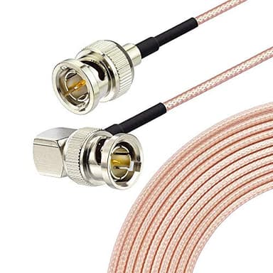 Superbat HD-SDI 3G SDI Cable Right Angle BNC Cable 75 ohm 20inch Supports HD-SDI/3G-SDI/4K Video Camera Capture Card etc. Thin SDI BNC Jumper