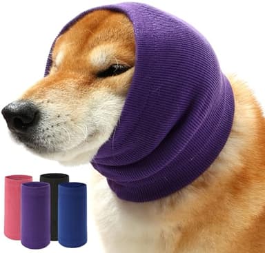 UUREED Dog Calming Hoodie Ear Muffs Noise Protection, Dog Hoodie Hematoma Ear Wrap, Ear Covers for Bath, Thunderstorms