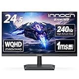 INNOCN 24.5" Gaming Monitor 1440p 240Hz QHD 2K PC Desktop Gaming Fast IPS HDMI 2.1 Display, DisplayPort, 1ms, Built-in Speaker, 25G2S