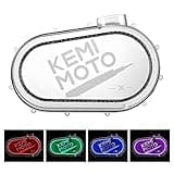 KEMIMOTO X3 Outer Clutch Cover with RGB Lights, Clear CVT Clutch Plate Housing Belt Cover Compatible with 2017-2022 Can Am Maverick X3 and Max, Replace OEM NEW 420212505