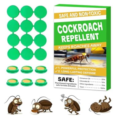 Cockroach Gel Bait Traps, 24 Pack Cockroach Repellent Indoor Home, Roach Deterrent, Pet Safe Roach Repeller Outdoor, Keep Roaches Away, Get Rid of Roaches for House, Hotel,Warehouse