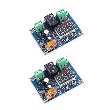 Onyehn 2pcs 12V-36V DC Voltage Protection Module Digital Low Voltage Protector Disconnect Switch Over Discharge Protection Module