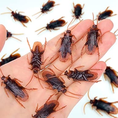 Riomeira Premium Fake Cockroaches, Realistic Lifelike Faux Roaches