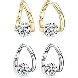 2 Pairs Flysmus Halolux Lymphvity Germanium Earrings,Magnetotherapy Earrings,Lymphatic Acupuncture Earrings,Lymph Drainage Earrings Jewelry for Women