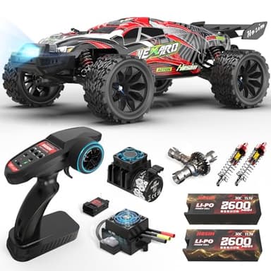 Hosim Mini 1:8 Brushless RC Cars for Adults, VEXARO MAX 50MPH High Speed Rc Trucks Fast, 4X4 Remote Control Car All Terrain RC Truggy Waterproof Off Road Hobby Large Monster Truck with 3S Battery
