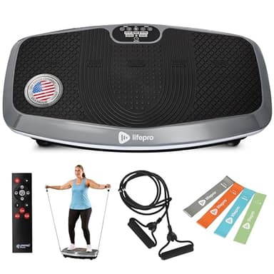 Lifepro Hovert 3D Heavy Duty Vibration Plate Machine – Sturdy Dual Motor Platform with Lateral & 3D Motion – Full Body Workout for Strength, Balance, Recovery & Circulation