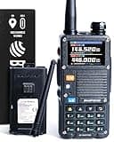 BAOFENG BF-F8HP PRO (UV-5R 7th Gen) 8W Tri Band Two-Way Radio - VHF/1.25M/UHF, IP54, 1000 Channels, GPS, Aviation Band Scanner, NOAA Weather Mode, USB-C Rechargeable Battery