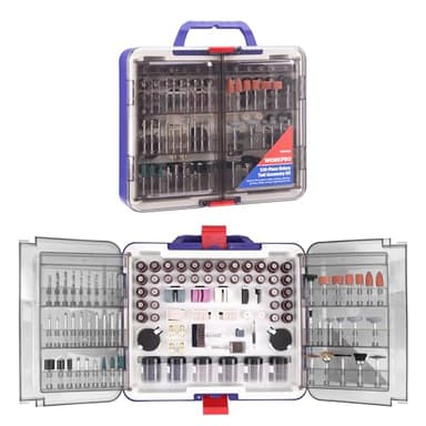 WORKPRO 530-Piece Rotary Tool Accessory Kit, Rotary Tool Bits for Easy Cutting, Grinding, Sanding, Polishing, Cleaning, Drilling, Carving and Engraving