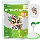 CenDale 1000G White DTF Transfer Powder: Hot Melt Adhesive Digital DTF Powder for Sublimation, Ideal for All Fabrics Including Jeans and Cotton T-Shirts, Compatible with DTF and DTG Printers
