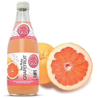 GuS - Grown-up Soda, Star Ruby Grapefruit, 12 Fluid Ounce (Pack of 12)