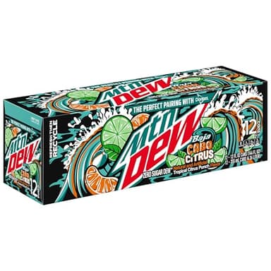 Mtn Dew Baja Cabo Citrus LTO 12oz12pk - Zero Sugar