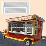 Embedded Transom Window for Dining Car, Transparent Tempered Glass Sliding Windows with Screws, Lockable Replacement Lighting Window for Mobile Home(32 x 30 in ( 81 x 76 cm ))