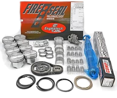 COMP CAM 12-242-2 XTREME ENERGY 224/230 Engine Rebuild Overhaul Kit | .477"/.480" | 10:1 Flat Top Pistons | Double Roller Timing | HV Pump | Performance Lifters | FITS: Chevrolet Chevy SBC 350 5.7L V8