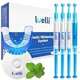 Luelli Teeth Whitening Kit, Teeth Whitening Gel 35% Carbamide Peroxide with UV LED Light Set