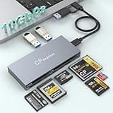 8 in 1 CFexpress Type B Card Reader, Multi CF Express Card Reader with CFexpress B/SD/TF/CF/XD/MS/2 USB A Ports, USB 3.2 Gen2 10Gbps CFexpress Adapter Memory Card Reader for Windows/Mac/Linux/Android