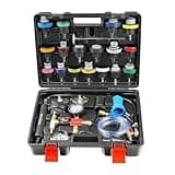 BILITOOLS Radiator Coolant Pressure Tester & Vacuum Refill Kit, 28-Piece Universal Cooling System Radiator Leak Tester & Refiller