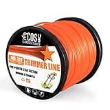 COSY GARDEN TOOLS String Trimmer Line, Commercial Grade Orange Pentagon Weed Eater String, Premium Nylon Universal 0.105" Diameter x 328'