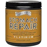 Barlean's Stomach Repair Gut Health Powder Supplement, Fiber and Digestive Support Supplements Blend for Detox and Cleanse, Vanilla Chai Drink Mix, 6.35 oz