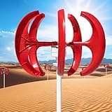 Vertical Wind Turbine,Wind Turbine Generator,Efficient 15000W/20000W Vertical Wind Turbine Generator Kit, 12V 24V 48V Lantern Vertical Wind Turbine Kit 5 Blade,20000W-110V