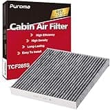 Puroma Cabin Air Filter with Activated Carbon, Compatible with CP285, CF10285, Toyota Camry, RAV4, Highlander, Corolla, Sienna, Tundra, Prius, 4Runner, Subaru Outback, Lexus, Scion, Land Rover, Jaguar