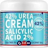 ASDToTio Urea Cream 42% - Premium Urea Foot Cream - With 2% Salicylic Acid, Tea Tree Oil, Shea Butter, Aloe Vera - For Feet, Hands, Heels, Elbows, Knees and More - 4 oz