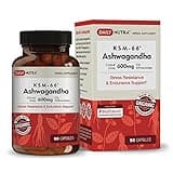 DailyNutra KSM-66 Ashwagandha 600mg Organic Root Extract - High Potency Supplement with 5% Withanolides | Supports Relaxation, Focus, & Energy (90 Capsules)