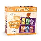 Weruva Cats in the Kitchen, Pantry Party Pouch Variety Pack in Gravy Cat Food, 3oz Pouch (Pack of 12)
