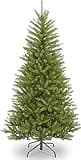 National Tree Company Artificial Slim Christmas Tree, Green, Dunhill Fir, Includes Stand, 6.5 Feet