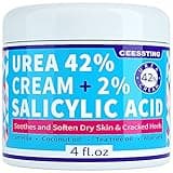 ENVISHA Urea Cream 42 Percent for Feet - 42% Urea Foot Cream with 2% Salicylic Acid - For Feet, Hands, Heels, Elbows, Nails & Knees - 4 oz