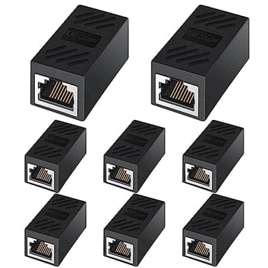 ANPKEC RJ45 Coupler, Ethernet Coupler-Female to Female Internet Network Cable Extender for Cat7/Cat6/Cat5e/Cat5, 8 Pack