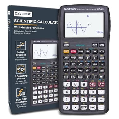 CATIGA Scientific Calculator with Graphic Functions, Upgraded Multi-Mode Graphing Calculators for Students, High School & College Calculator Scientific, Calculadora Cientifica, CS-229