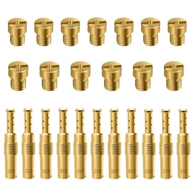 Strongthium 24 Pcs Carburetor Jet Kit for Nibbi FCR-MX PE PJ PZ PWK CVK GY6 99101-393 N424-21