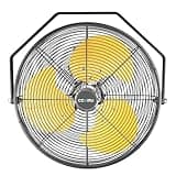 2800 CFM 12" Industrial Wall Mount Fan, High Velocity 3-Speed Professional Metal Wall Mounted Fan with Sealed Motor, Heavy Duty Fan Indoor for Covered Patio, Greenhouse, Gazebo, and Garage, UL Listed