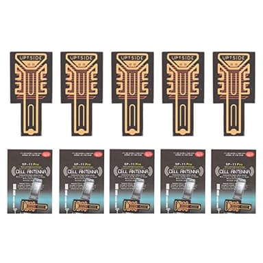 ASHATA 5Pcs Cell Phone Booster Sticker, Mobile Phone/Walkie Talkies/Buzzers Enhancement Sticker for Outdoor Camping Elevators Tunnels and Mountains