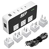Key Power 230-Watt Step Down 220V to 110V Voltage Converter & International Travel Adapter/Power Converter with USB-C Port 18W - [Use for USA Appliance Overseas in Europe, AU, UK, Ireland, etc.]