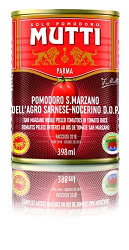 Mutti Whole Peeled Authentic San Marzano PDO Tomatoes (Pelati), 14 oz. | 6 Pack | Italy’s #1 Brand of Tomatoes | Canned Tomatoes | Vegan Friendly & Gluten Free | No Additives or Preservatives