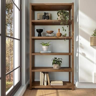 Grain Wood Furniture Greenport 72" Bookcase - Brushed Walnut